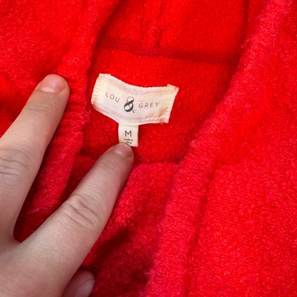 Lou & Gray Cozy Hot Pink Cowl Neck Women's Sweater - Picture 4 of 9